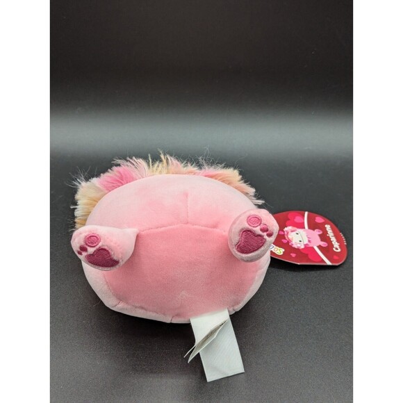 Squishmallow Caparinne Bigfoot Valentine Headband 5" Pink and Orange Plush BNWT - Picture 6 of 6
